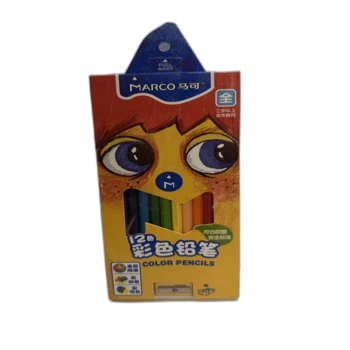 12 צבעי עפרון איכותי עם מחדד של חברת מרקו