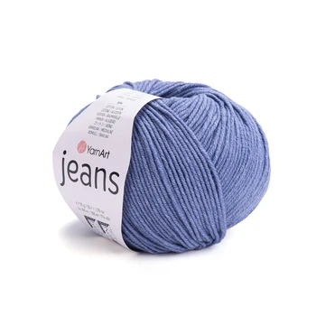 YARNART-JEANS-חוט סריגה קייצי ג'ינס מתאים במיוחד לבובות ובגדי קייץ- 55% כותנה (68) ג'ינס