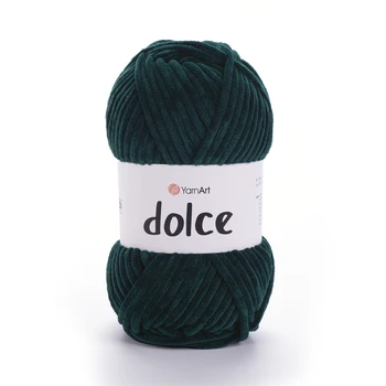 צמר קטיפה איכותי דולצ'ה- YARNART-DOLCE בצבע- ירוק בקבוק 774