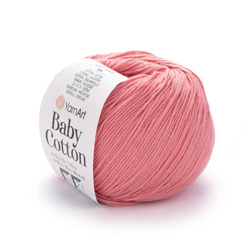 YARNART-BABY-COTTON-חוט סריגה רך ונעים 50% כותנה (420) אפרסק