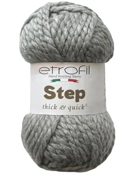 צמר לסריגה עבה מהמם- בצבע 79055 אפור בהיר