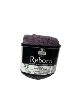 100% צמר REBORN- בגוון סגול