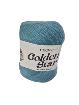 צמר לסריגה 25% צמר גולדן סטאר בצבע- טורקיז