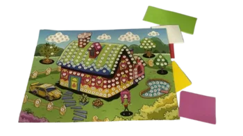 יצירה להכנת תמונה עם הדבקת סול- לפי דגם