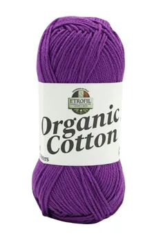 Organic Cotton-חוט כותנה בצבע-סגול 76152