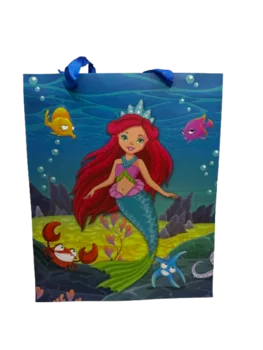 שקית מתנה מעוצבת- בת הים 26X32