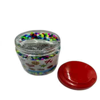 קופסאת חרוזי גיהוץ מיקס זוהר עם 3 משטחים