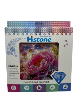 הכנת תמונת שיבוץ יהלומים 20X20- פרח