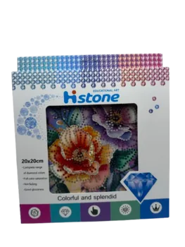 הכנת תמונת שיבוץ יהלומים 20X20- פרחים