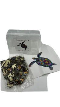 פאזל מעץ בצורות שונות ומאתגרות- צב