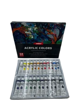 סט 24 גוונים של צבעי אקריליק