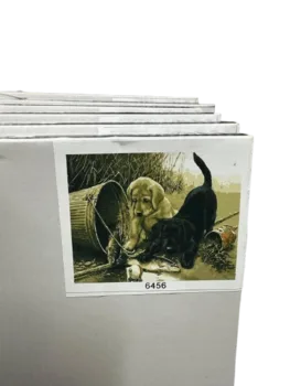 ערכה ליצירה- ציור במספרים על קנווס 40X30- כלבים 6456