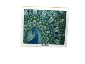 שיבוץ יהלומים על קנווס 30X40 -טווס