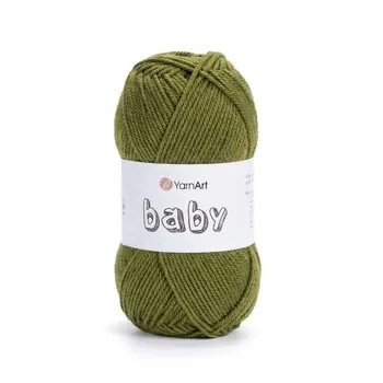 YARNART-BABY- צמר לסריגה לתינוקות בייבי-במבצע בצבע-ירוק 39