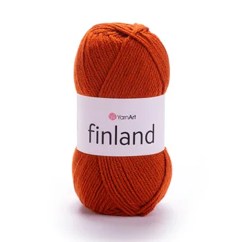 צמר חלקYARNART-FINLAND-בצבע כתום 847