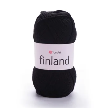 צמר חלקYARNART-FINLAND-בצבע שחור 30