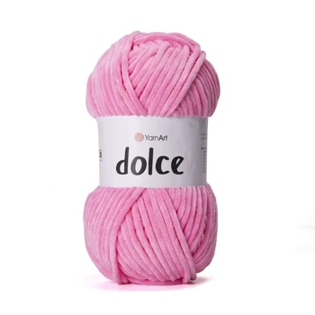 צמר קטיפה איכותי דולצ'ה- YARNART-DOLCE בצבע-ורוד 858