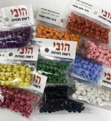 חרוזים ליצירה לילדים- מיועד להשחלה ראשונה -חבית עם חור גדול במיוחד לצ'וקטה