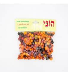 חרוזים ליצירה מעץ בגדלים שונים גווני כתום- במבצע