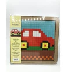 ערכת יצירה לילדים להכנת תמונה מפסיפס - 25X25 ס"מדגם- מכונית