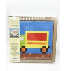 ערכת יצירה לילדים להכנת תמונה מפסיפס - 25X25 ס"מ דגם- משאית