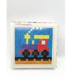 ערכת יצירה לילדים להכנת תמונה מפסיפס - 25X25 ס"מ דגם- רכבת