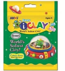 ICLAY- חימר קל המתייבש באוויר במיוחד למוטוריקה עדינה נעים מאוד למגע- בצבע ירוק