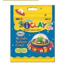 ICLAY- חימר קל המתייבש באוויר במיוחד למוטוריקה עדינה נעים מאוד למגע- בצבע כחול