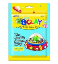 ICLAY- חימר קל המתייבש באוויר במיוחד למוטוריקה עדינה נעים מאוד למגע- בצבע תכלת