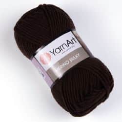 צמר מרינו -MERINO BULKY צמר עבה עם 25% צמר אמיתי בצבע- חום-(116)