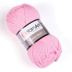 צמר מרינו -MERINO BULKY צמר עבה עם 25% צמר אמיתי בצבע-ורוד-(217)