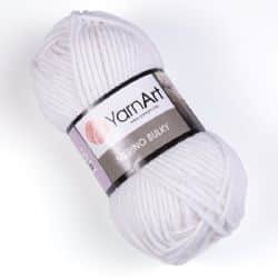 צמר מרינו -MERINO BULKY צמר עבה עם 25% צמר אמיתי בצבע- לבן (501)