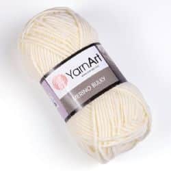 צמר מרינו -MERINO BULKY צמר עבה עם 25% צמר אמיתי בצבע-שמנת-(212)