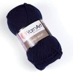 צמר מרינו -MERINO BULKY צמר עבה עם 25% צמר אמיתי בצבע-כחול כהה-(583)
