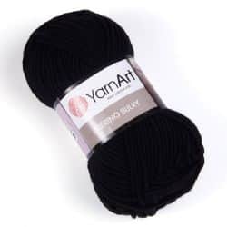 צמר מרינו -MERINO BULKY צמר עבה עם 25% צמר אמיתי בצבע-שחור אפור (359)