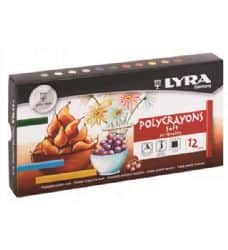 סט 12 פחם צבעוני LYRA
