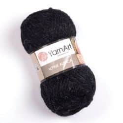 צמר אלפקה ALPINE ALPACA (439) בצבע- שחור