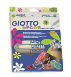 GIOTTO DECOR- צבעים לציור על מתכת ועץ - 12 צבעים דקור