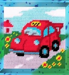 ערכת רקמה 15X15- מכונית