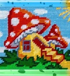ערכת רקמה 15X20- בית פטריה