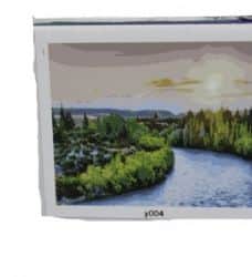 ערכה ליצירה- ציור במספרים על קנווס 30X40- דגם - נוף (Y004) -במבצע