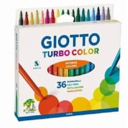 טושים דקים טורבו קולור 36 יח' – GIOTTO לא רעיל במיוחד לילדים