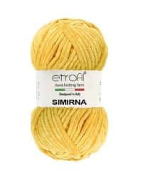 SIMIRNA- צמר קטיפה מנצנץ סימירנה- חרדל- 214