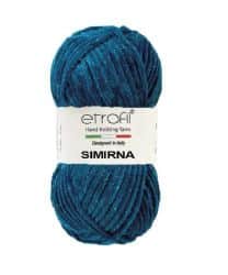 SIMIRNA- צמר קטיפה מנצנץ סימירנה טורכיז-553