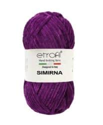 SIMIRNA- צמר קטיפה סימירנה מנצנץ- סגול- 609