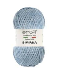 SIMIRNA- צמר קטיפה סימירנה מנצנץ-תכלת- 518