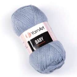 YARNART-BABY- צמר לתינוקות בייבי-במבצע- 072 תכלת כחול