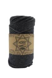 חוט מקרמה 4MM- ARIZONA שחור אפור