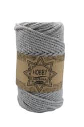 חוט מקרמה 4MM- ARIZONA אפור בהיר