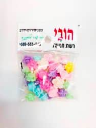חרוזי אקריל-מיוחדים- פרחים עבים